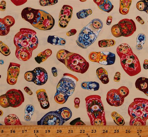 russian doll fabric|russian doll fabric print.